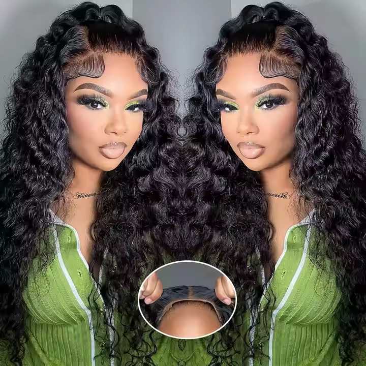 Glueless Human Hair Wigs Wholesale 13x4 Natural Brown Lace Front HD Lace Curly Wigs